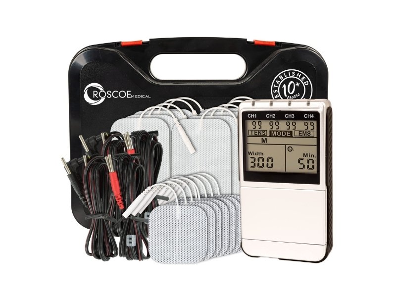 A TENS unit for pain relief.